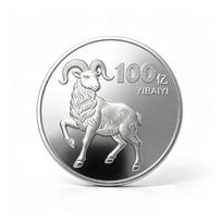 Goat Zodiac Commemorative Coins Gold Silver Plating Delicate Carving For Personal Collection Holiday Gifting Souvenir 06 gray