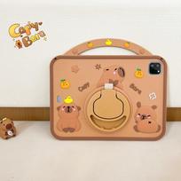 Funda Case For IPad 10th Generation Pro11 A16 Air11 IPad Air5 10.2 Air1 2 5th 6th 9.7 Mini 7 Kids Cartoon Rotatable Stand Case mini1 2 3 4 5(7.9in) beige