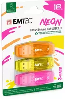 Emtec USB atmintukas C-410 - USB 2.0 - 16GB - NEON (ECMMD16GC410P3NEO)