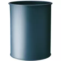 DURABLE šiukšliadėžė popieriui metalinė apvali 15 L antracitinė
