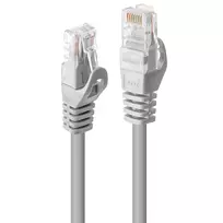 Lindy 48408 Cat5e U/UTP patch kabelis, 3 m, pilkas, 50 vnt. pakuotė