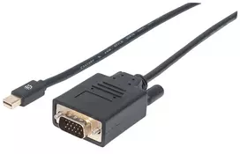 Manhattan 152167 Mini DisplayPort į VGA vaizdo keitiklis, juodos spalvos
