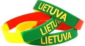 Apyrankė silikoninė LIETUVA trispalvė