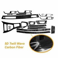 Glossy Carbon Fiber Car Interior 5D Wrap Trim Decalrations For BMW 3 Series E90 E92 E93 2005-2012 LHD Car Styling white