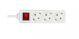 Microconnect GRU0035WS ilgintuvas 5 m 3 kištukiniai lizdai Baltas