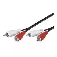 Goobay 50029 garso kabelis, 2x RCA kištukas – 2x RCA kištukas, 2,5 m, juodas