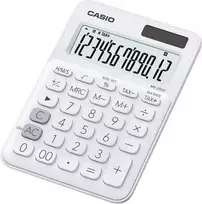 Pagrindinis skaičiuotuvas Casio MS-20UC-WE stalinis 12 skaitmenų baltas