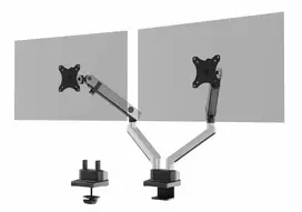 Durable SELECT PLUS Monitor Mount 509723 su ranka 2 monitoriams, stalinis laikiklis