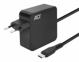 ACT USB-C sieninis nešiojamojo kompiuterio įkroviklis 65W su Power Delivery profiliais, 2 metrai