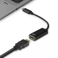 ACT AC7305 USB-C–HDMI adapteris, 0,15 m, juodas