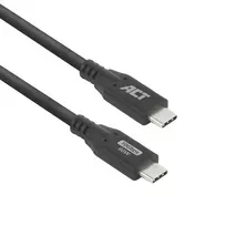 USB-C laidas ACT AC7442 2m 10Gbps 60W juodas