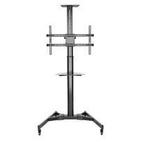 Televizoriaus stovas ant ratukų ACT AC8370 Juodas 70 colių 50 kg VESA 200x200–600x400