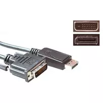 ACT adapterinis kabelis DisplayPort (vyriškas) į DVI-D (vyriškas) 1,8 m