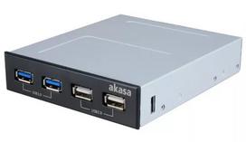 Akasa InterConnect S AK-ICR-12V3 priekinio skydelio USB jungtis (3,5 inch lizdui)