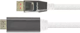 PYT M0222 - DP 1.4 į HDMI 2.0 A kištukas, nailonas, 4K@60Hz, 2 m, baltas - skaitmeninis/ekrano/vaizdo (GC-M0222)