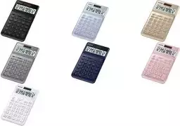 Casio JW-200SC – stalinis skaičiuotuvas – 12 skaitmenų – saulės baterija ir baterija – juodas (JW-200SC-BK)