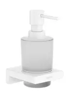 Hansgrohe AddStoris - Losjono dozatorius su laikikliu, matinis stiklas/matinė balta 41745700