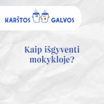 KARŠTOS GALVOS. Kaip išgyventi mokykloje? - Nusirenk iki pusės