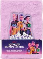 Pliušinis dienoraštis K-POP Demon Hunters, violetinės sp., A5, 80 psl. - Nėra Autoriaus