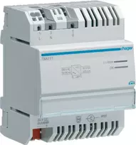 Maitinimo šaltinio transformatorius Hager TXA111, 230 V AC įėjimas, 30 V DC išėjimas, 0.32 A, pilkas