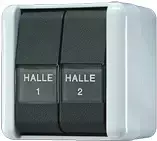 Jung 835 NAW Elektrinis jungiklis 1P Juodas - Baltas (835NAW)