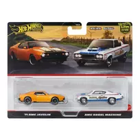 Žaislinių automobilių rinkinys Hot Wheels AMC Javelin ir AMC Rebel Machine JBL06
