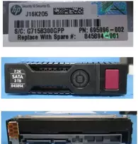 HPE SPS-DRV HD 3TB 6G 7.2K 3.5 SATA Mdl SC (845894-001) – Kietasis diskas