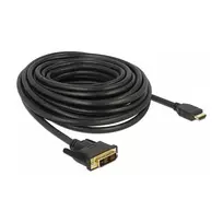 DeLOCK 85587 10 m HDMI Type A DVI-D vaizdo kabelio adapteris, juodas