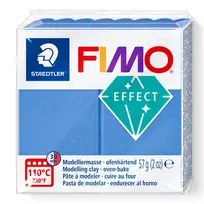 FIMO efektinis molis mėlynas metalikas – FIMO 8010-31, minkštas polimerinis molis modeliavimui ir dekoratyviniams projektams