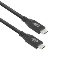 ACT USB4 20Gbps 240W USB Type-C laidas, 2 metrai, USB C, USB C, USB4 Gen 2x2, 20Gbit/s, Juoda