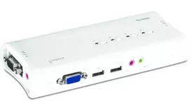 KVM jungiklis Trendnet TK-409K 4 prievadų USB VGA 2048x1536 1.6 m laidinis mėlynas