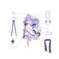 Game Honkai Star Rail Fanart Robin Cosplay Costume Robin Summer Swimsuit Halloween White Women Dress S white