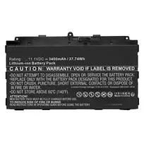 Nešiojamojo kompiuterio baterija RAYOVAC MBXFU-BA0046 14,4 V 50,00 Wh 3470 mAh