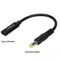 CoreParts MBXUSBC-CO0005 keitiklis USB C į 5.5*2.5mm, juodas