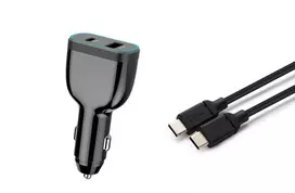 CoreParts MBXUSBC-DC0006 USB-C automobilinis įkroviklis nešiojamajam kompiuteriui, telefonui ir planšetiniam kompiuteriui