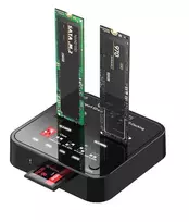 Dokavimo stotelė M.2 SSD su kopijavimo funkcija CoreParts MS-CLONER-M2-SD Juoda USB Type-C