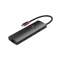 MicroConnect USB3.2CCOM20 USB-C į HDMI mini doko stotis, 4K 60Hz, RJ45, 3x USB-A