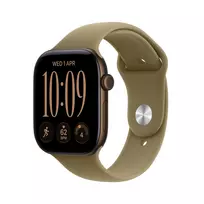 Išmanusis laikrodis Apple Watch Series 12 GPS 46mm Dark Bronze Aluminium Case with Olive Sport Band - S/M MJEQ4ET/A