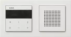 GIRA 232029 UP-Radio IP garsiakalbis + rėmelis E2 Gira E2