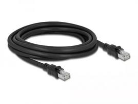 Tinklo kabelis DeLOCK RJ45 Cat.6A F/UTP 3m Juodas