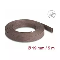 Kabelių mova DeLOCK 20905 ruda, poliesteris, 1,9 cm skersmuo