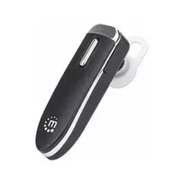 Manhattan Bluetooth ausinė vienai ausiai, visakryptis mikrofonas, integruoti valdikliai, juoda, 10 valandų veikimo laikas, nuotolis 10 m, USB-A įkrovimo laidas, Bluetooth v4.0, 3 metų garantija