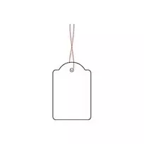 Kabinamos kainų etiketės HERMA 6918 32x50 mm su raudonu siūlu