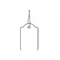 Kabinamos kainų etiketės HERMA 6915 25x38 mm su raudonu siūlu
