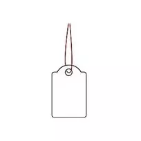 Kainų etiketės su raudonu siūlu HERMA 6902 15x24 mm (1000 vnt.)