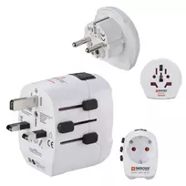 Hama World Travel Pro Light USB universalus kištukinis adapteris Baltas