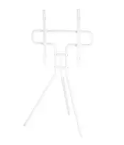 Hama 00220871 baltos spalvos televizoriaus stovas-molbertas, statomas laisvai, aukštis reguliuojamas, iki 75 colių (191 cm), iki 40 kg