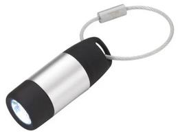 Raktų pakabuko žibintuvėlis TROIKA ECO CHARGE Juodai Pilkas LED USB