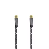 Hama 00205079 koaksialinis kabelis 5 m F Juoda, Pilka