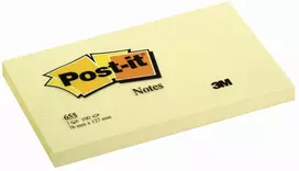 3M 655Y lipnūs bloknotai kvadratiniai geltoni